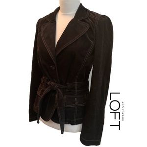 Loft Belted Corduroy Blazer